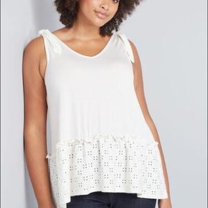 ModCloth Eyelet Tank Top